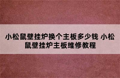 小松鼠壁挂炉换个主板多少钱 小松鼠壁挂炉主板维修教程